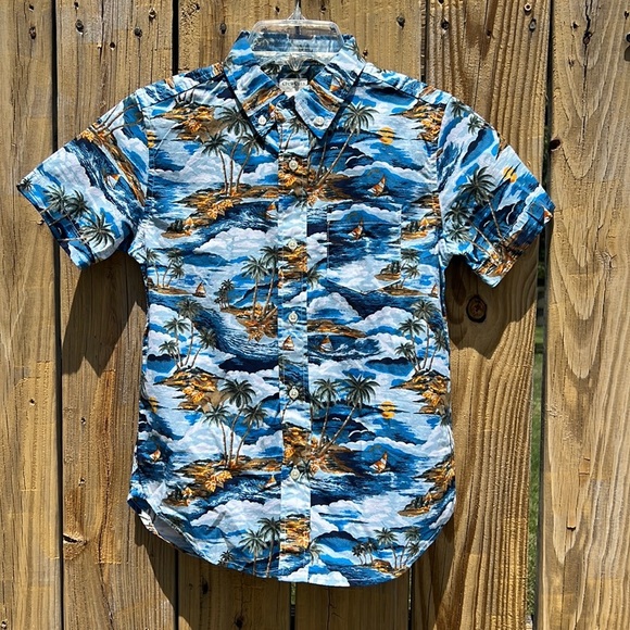 Crewcuts boy shirt palm tree - Picture 1 of 4